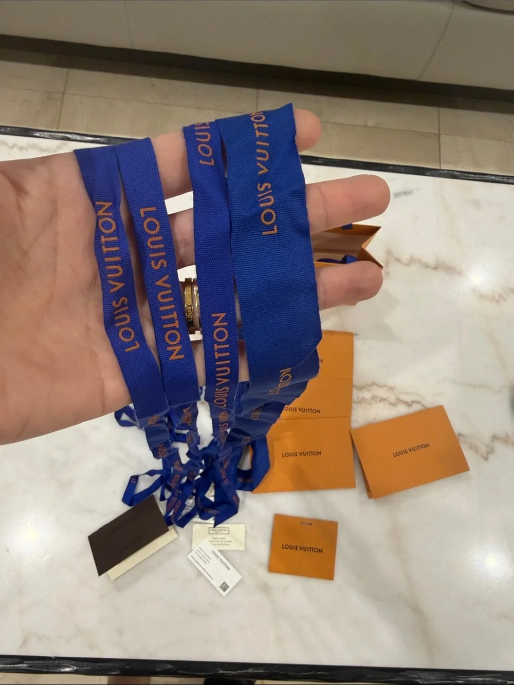 Louis Vuitton Bag , Envelopes and Blue Ribbons
